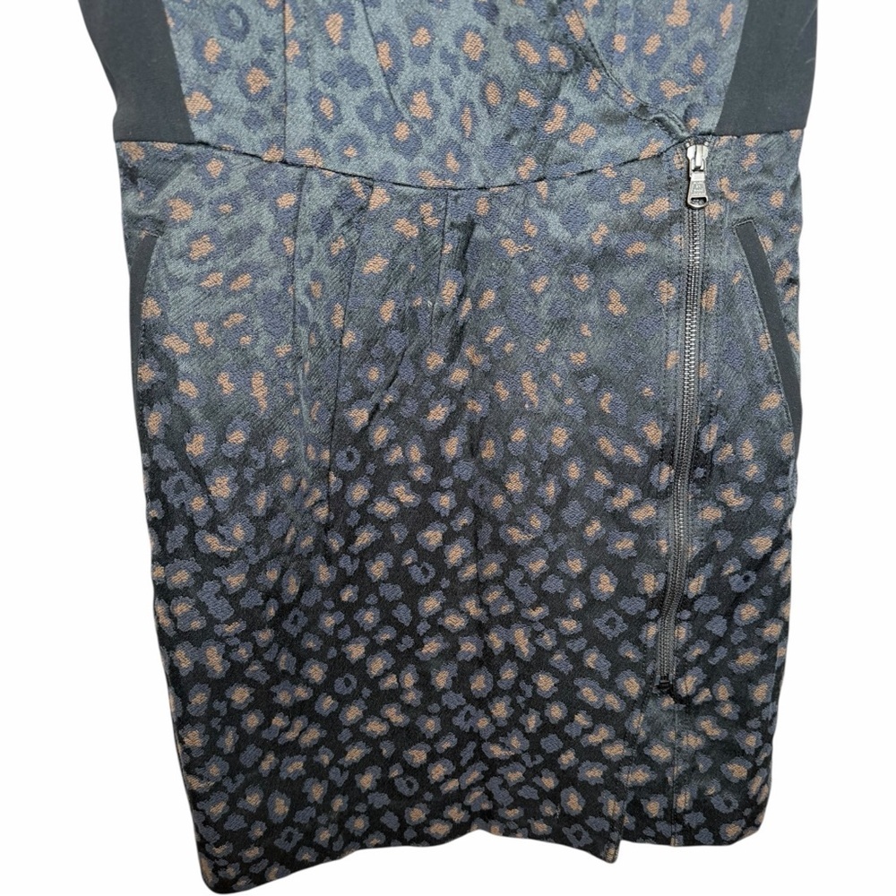 Marc by Marc Jacobs Animal Print Wrap Dress Sz 8 Sleeveless Midi Cocktail Work - Picture 7 of 12